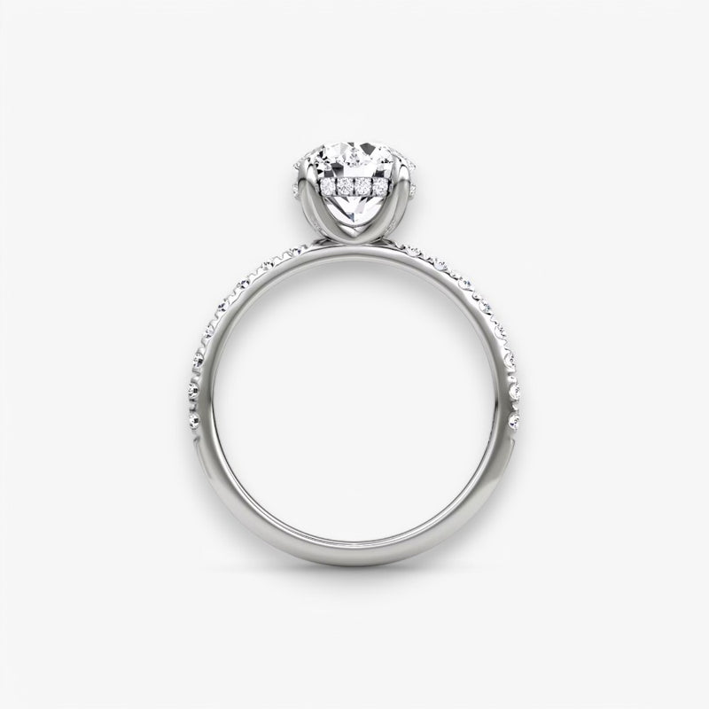 AMOUR (Round Platinum with Pave LABGROWN)