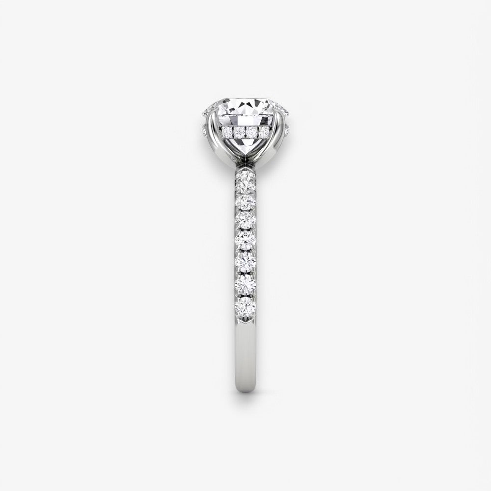 AMOUR (Rund Platin mit Pave LABGROWN)