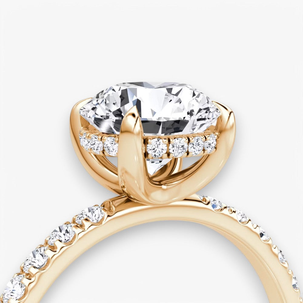AMOUR (Rund Rosegold mit Pave LABGROWN)