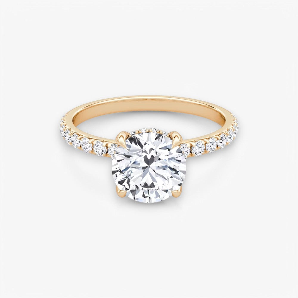 AMOUR (Rund Rosegold mit Pave LABGROWN)
