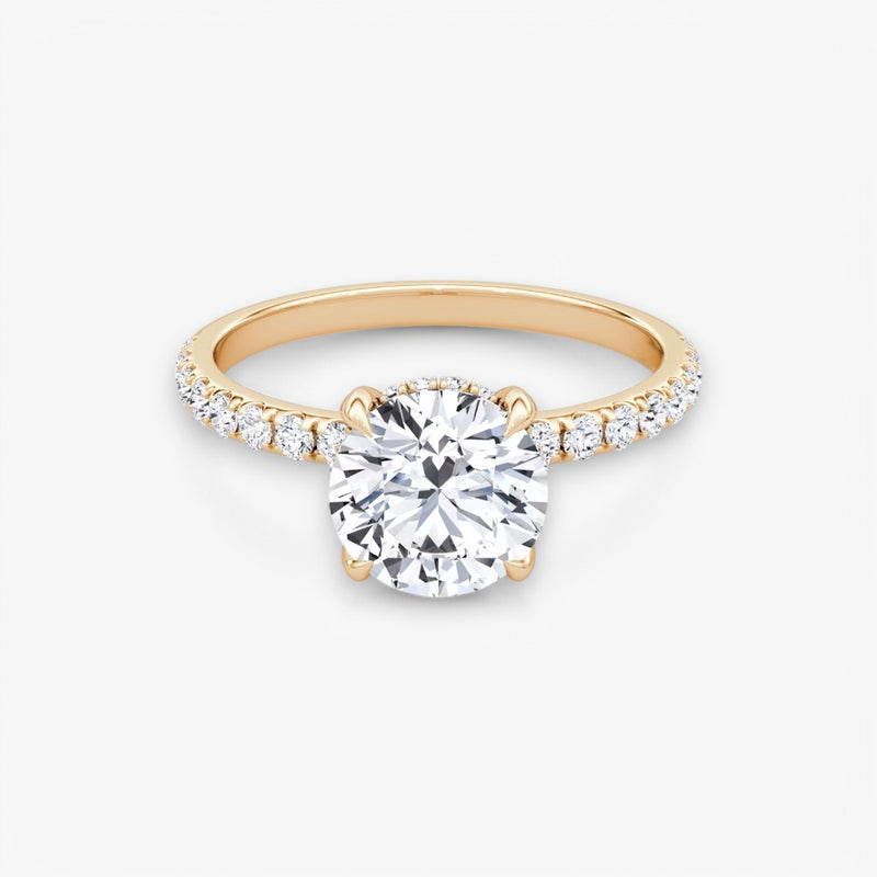 AMOUR (Rund Rosegold mit Pave LABGROWN)
