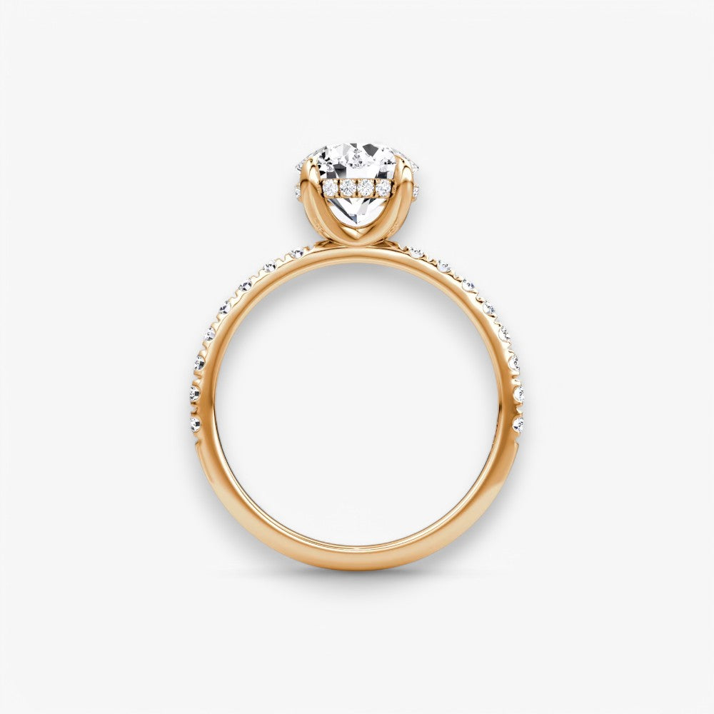 AMOUR (Rund Rosegold mit Pave LABGROWN)