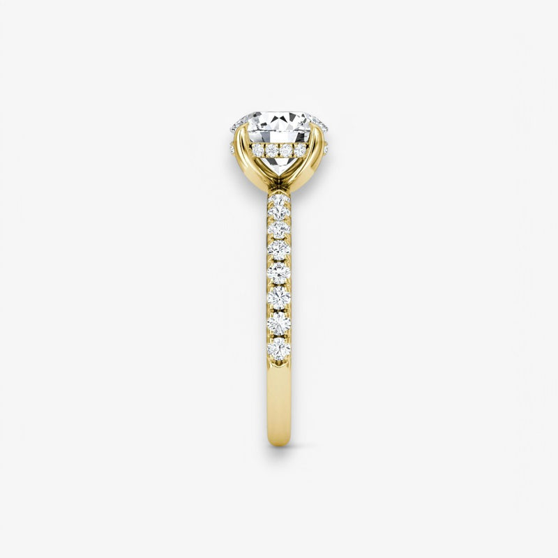 AMOUR (Round Yellow Gold with Pave LABGROWN)