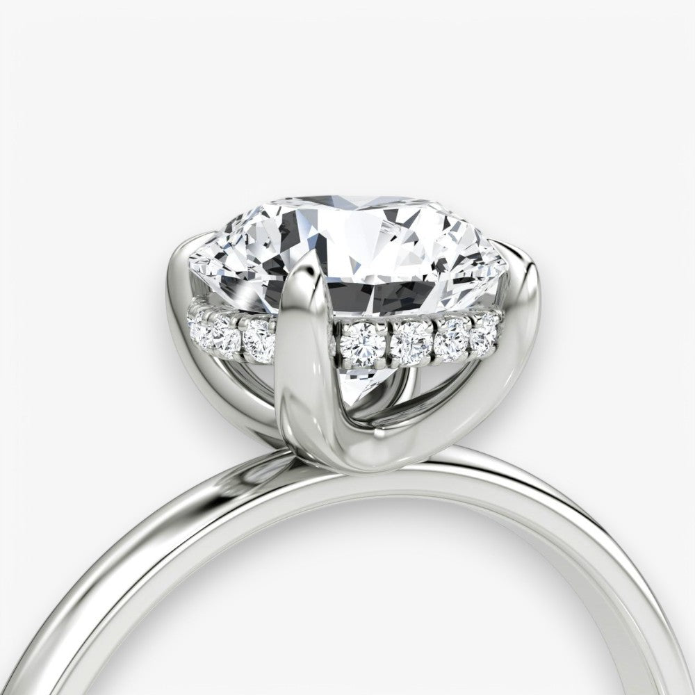 AMOUR (Rund Weissgold ohne Pave LABGROWN)