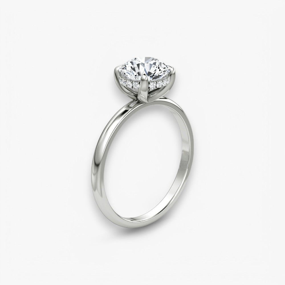 AMOUR (Rund Weissgold ohne Pave LABGROWN)