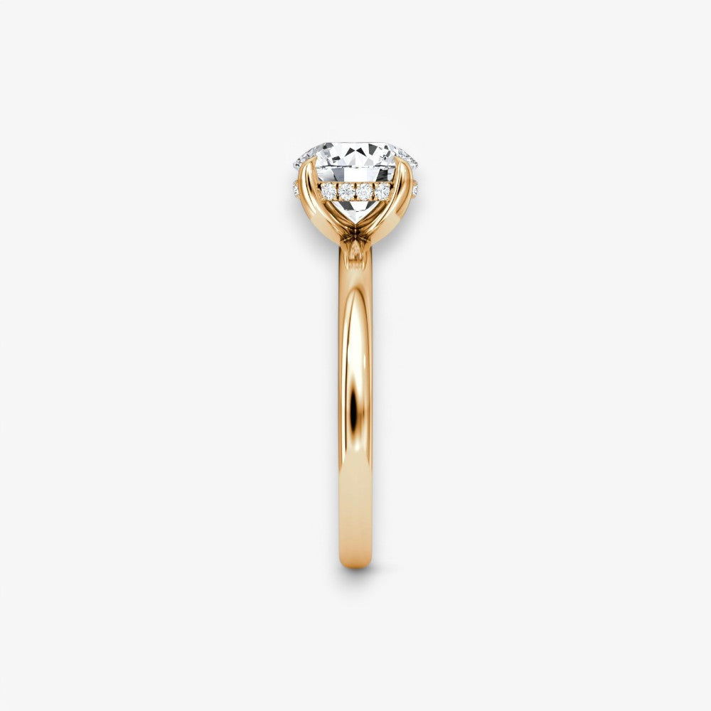 AMOUR (Rund Rosegold ohne Pave LABGROWN)