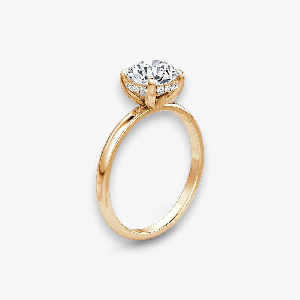 AMOUR (Rund Rosegold ohne Pave LABGROWN)