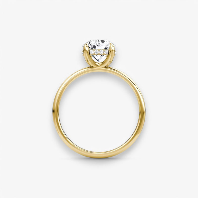 AMOUR (Round Yellow Gold without Pave LABGROWN)