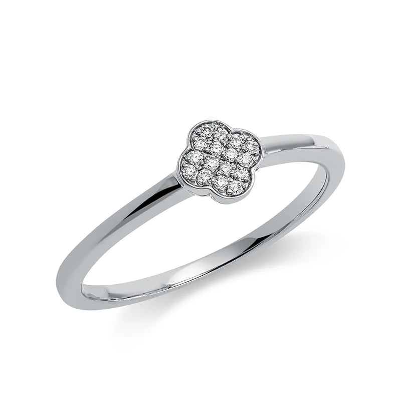 Pavé Ring Weißgold - 1CD21