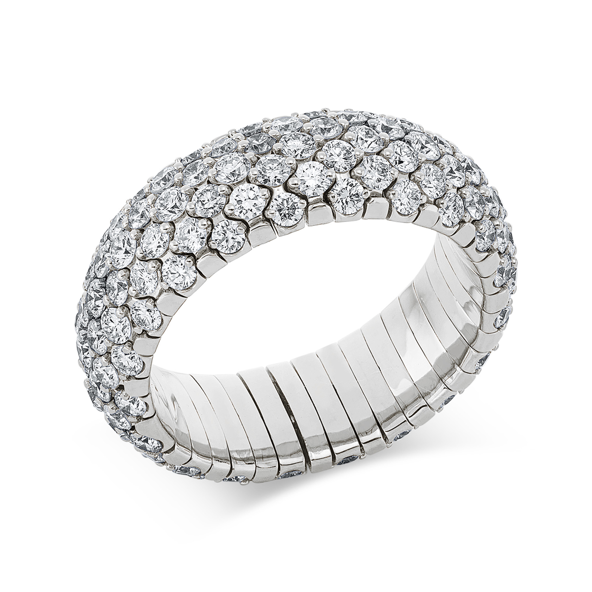 Ring 18 kt WG, Flex-Band, variabel