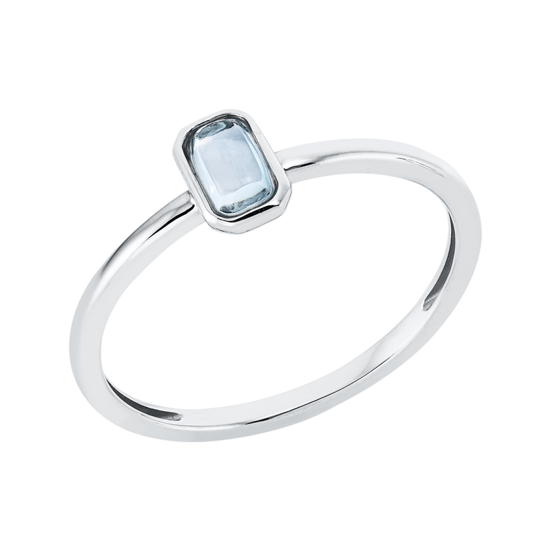 Ring 18 kt WG baguette