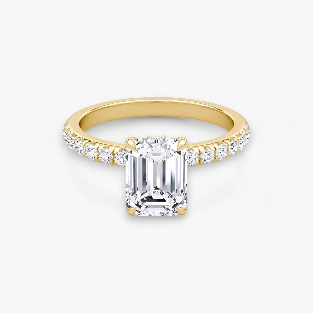 JOIE (Emerald Gelbgold mit Pave LABGROWN)