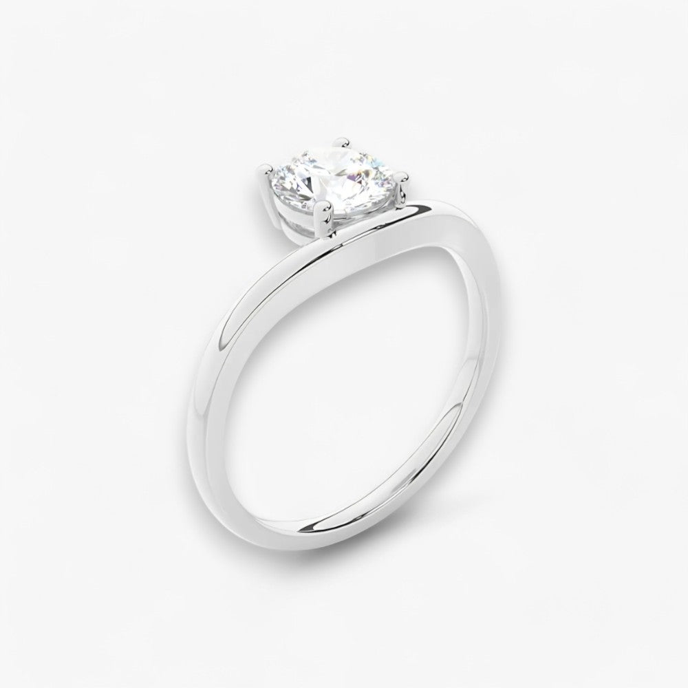 VIOCCI (Rund Weissgold natürlicher Diamant)