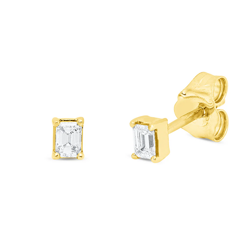 Solitaire Ohrstecker Gelbgold - 2Y291