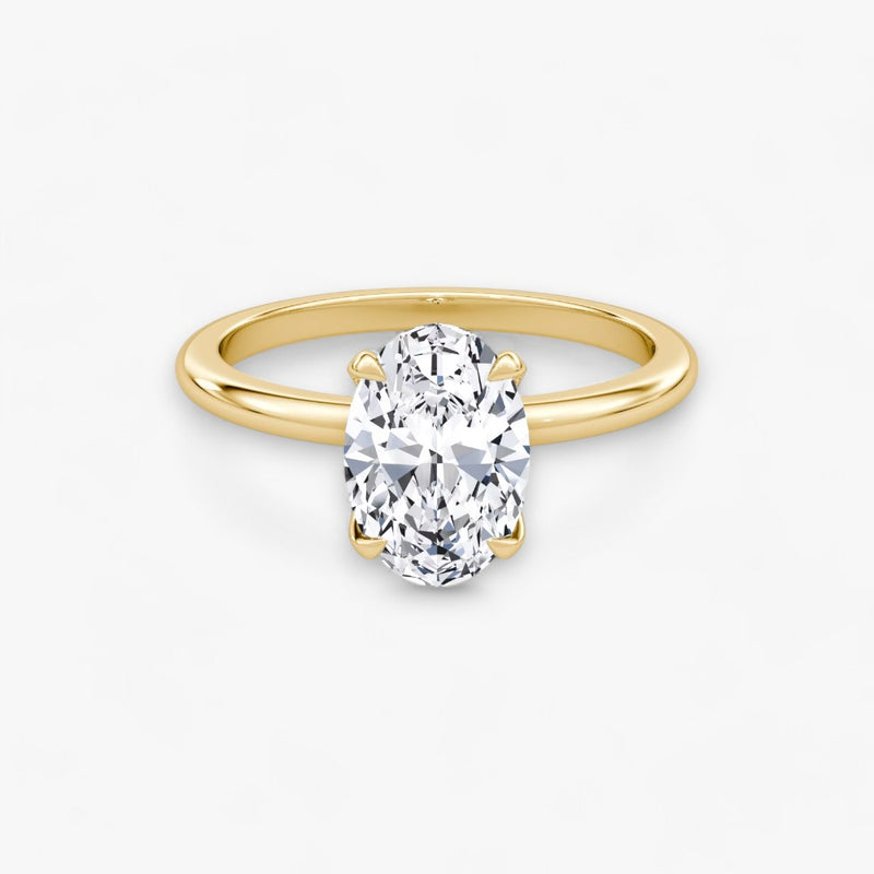 VITRA (Oval Yellow Gold without Pave LABGROWN)