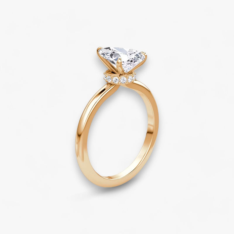 JOIE (Tropfen natürlicher Diamant Rosegold ohne Pave)