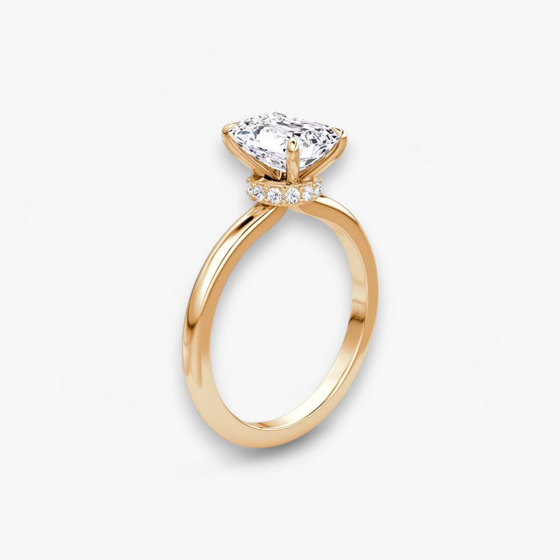 JOIE (Emerald natürlicher Diamant Rosegold ohne Pave)