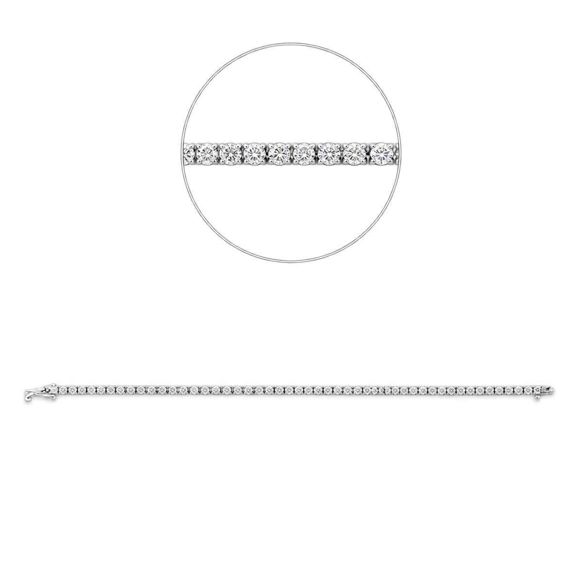 Tennisarmband RIVIÈRE in Weißgold – Produktansicht | NÓIR Diamonds