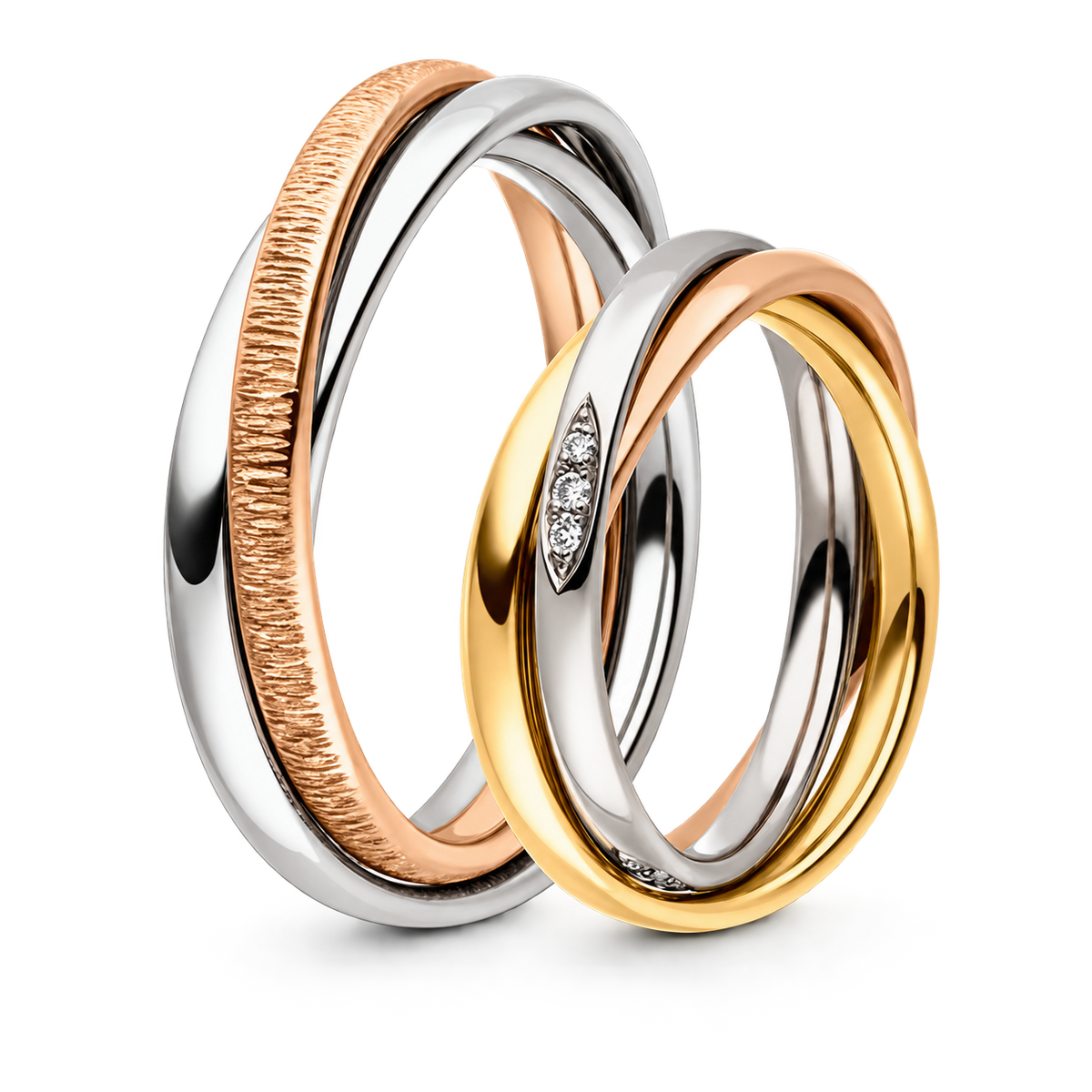 Manufaktur Trauringe Dawnrose/- Platin I Teramo & Pacarelli – Produktansicht | NÓIR Diamonds
