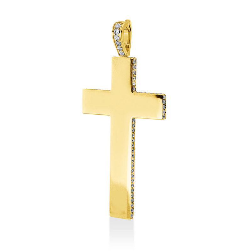 Kreuz Anhänger Gelbgold - 3I852