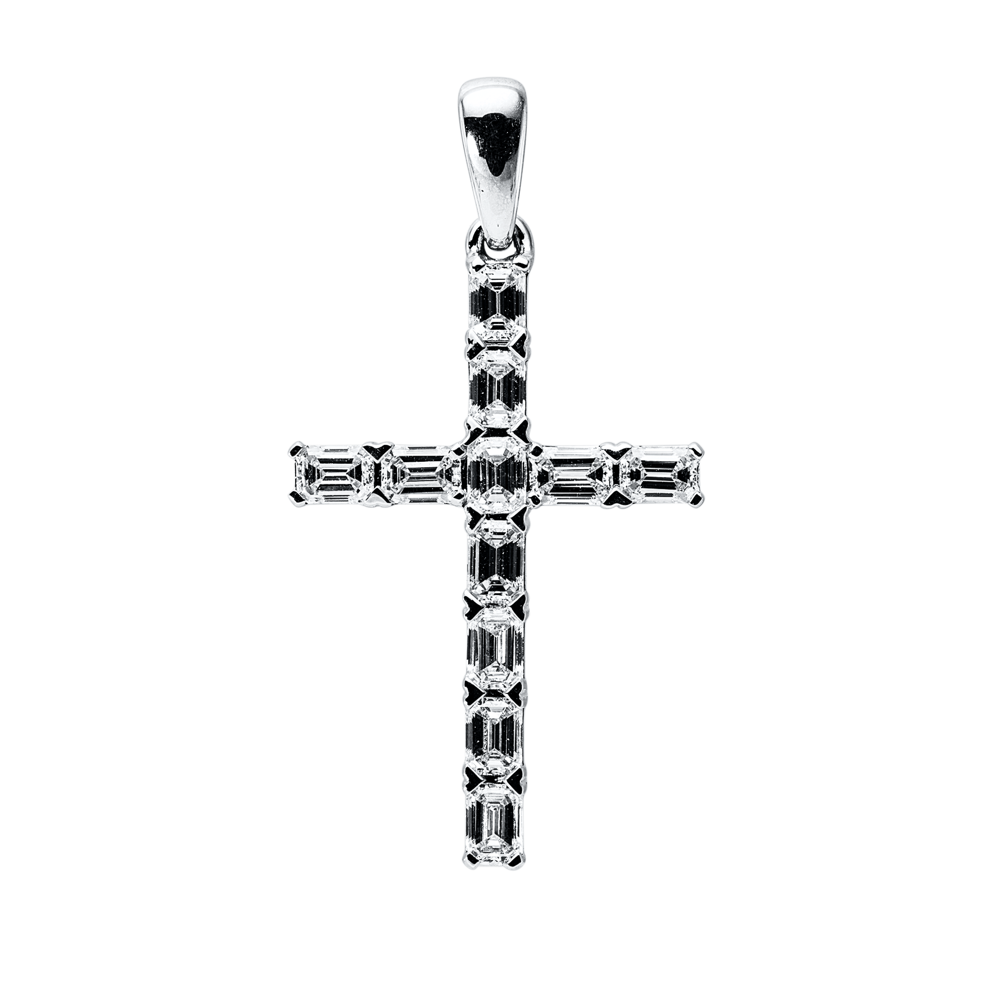 Anhänger 18 kt WG Kreuz, mit Öse