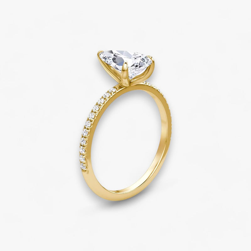 VITRA (drop yellow gold with pave LABGROWN)