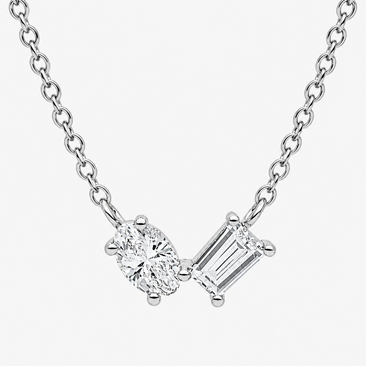 DUO Collier (Weissgold - 4O169)