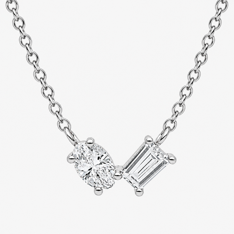 DUO Collier (Weissgold - 4O169)