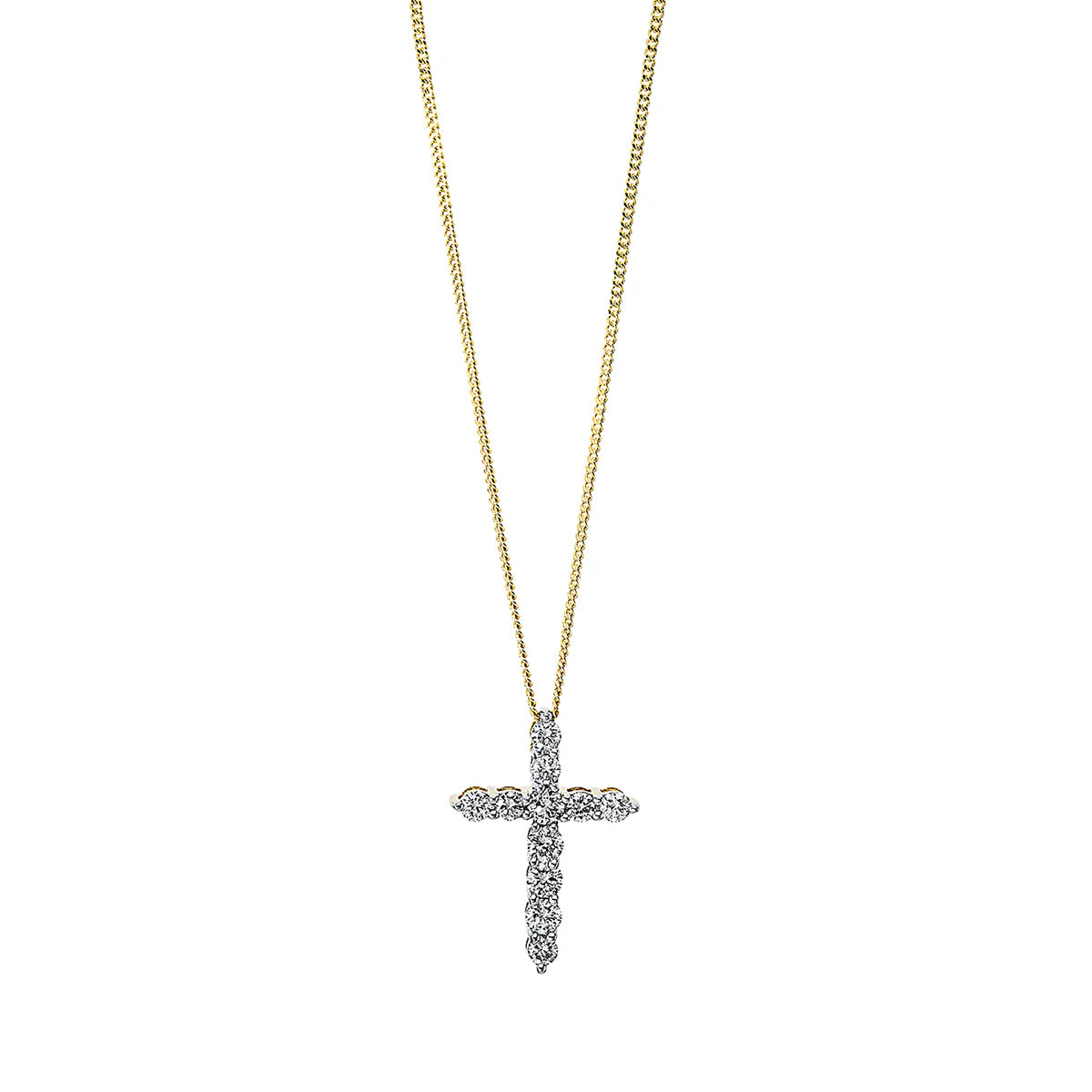 Kreuz Collier Gelbgold - 4I462