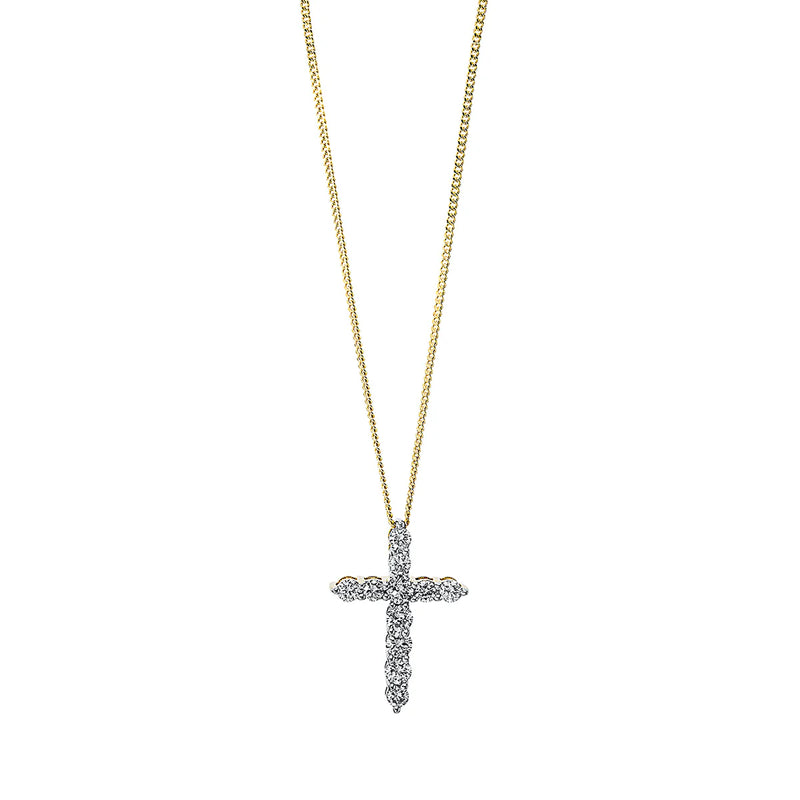 Kreuz Collier Gelbgold - 4I462
