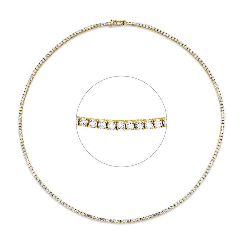 Tenniscollier Gelbgold - 4O958