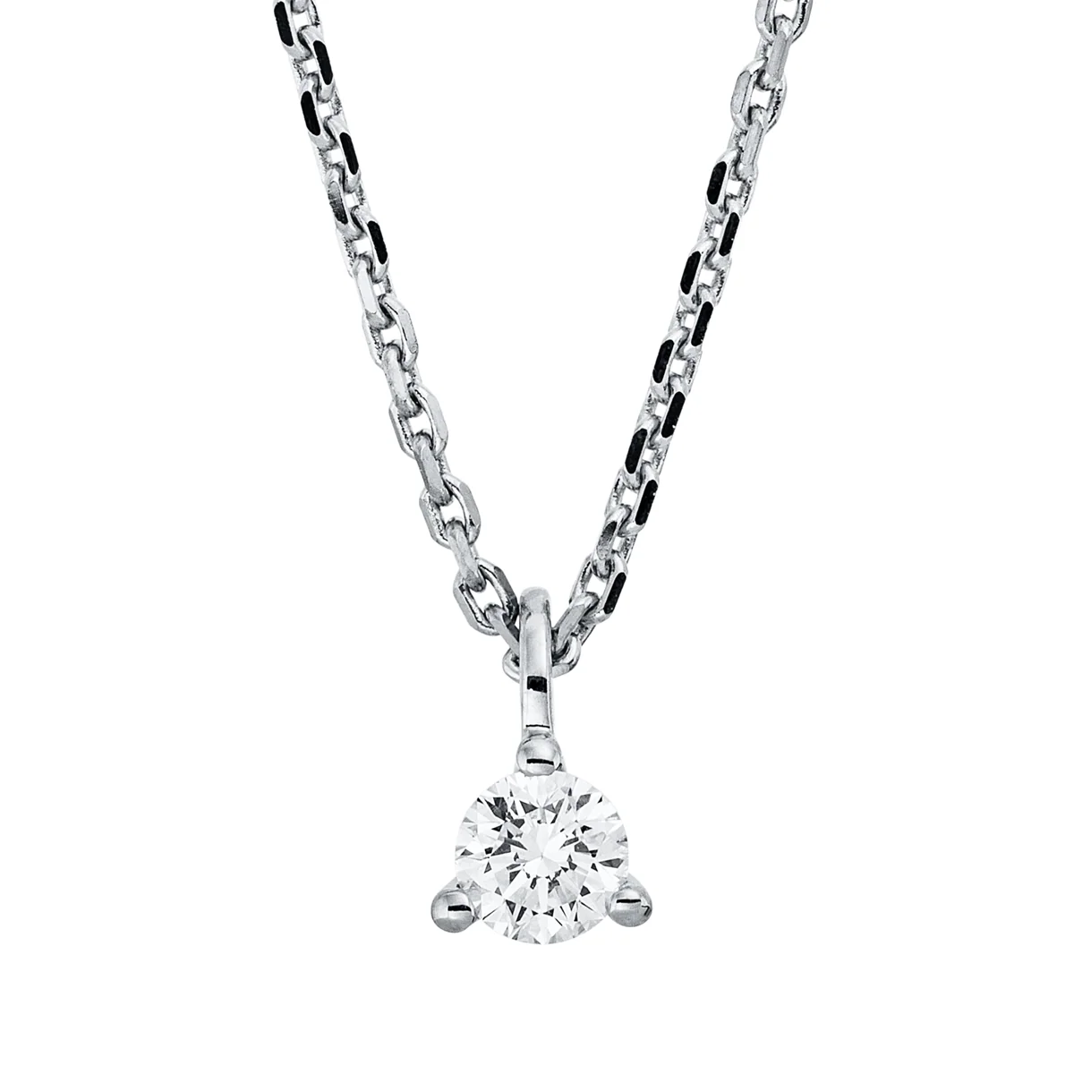Solitaire Collier Weissgold - 4P465