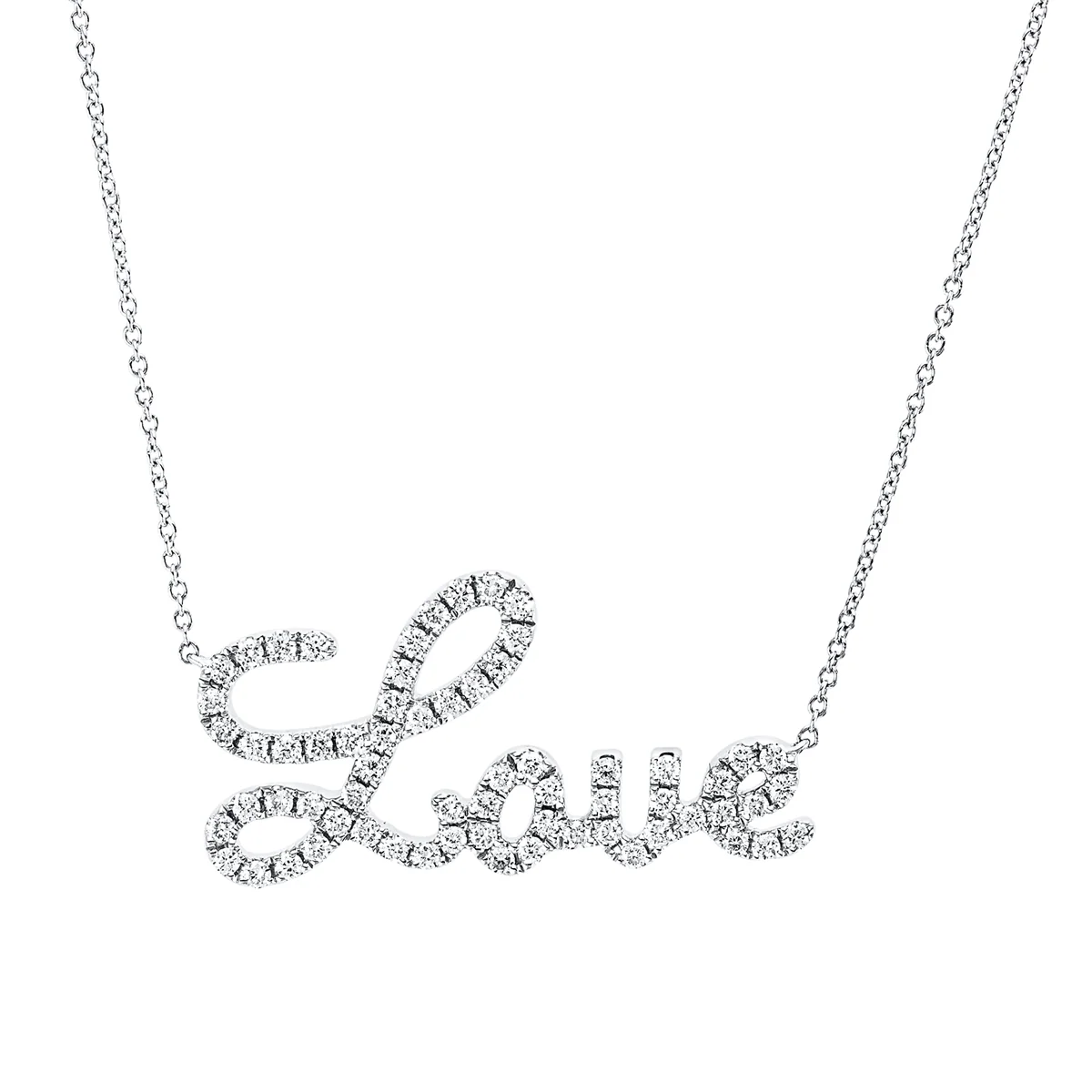 Buchstabe Collier Weissgold - 4P682