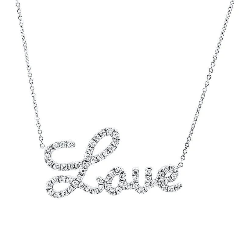 Buchstabe Collier Weissgold - 4P682