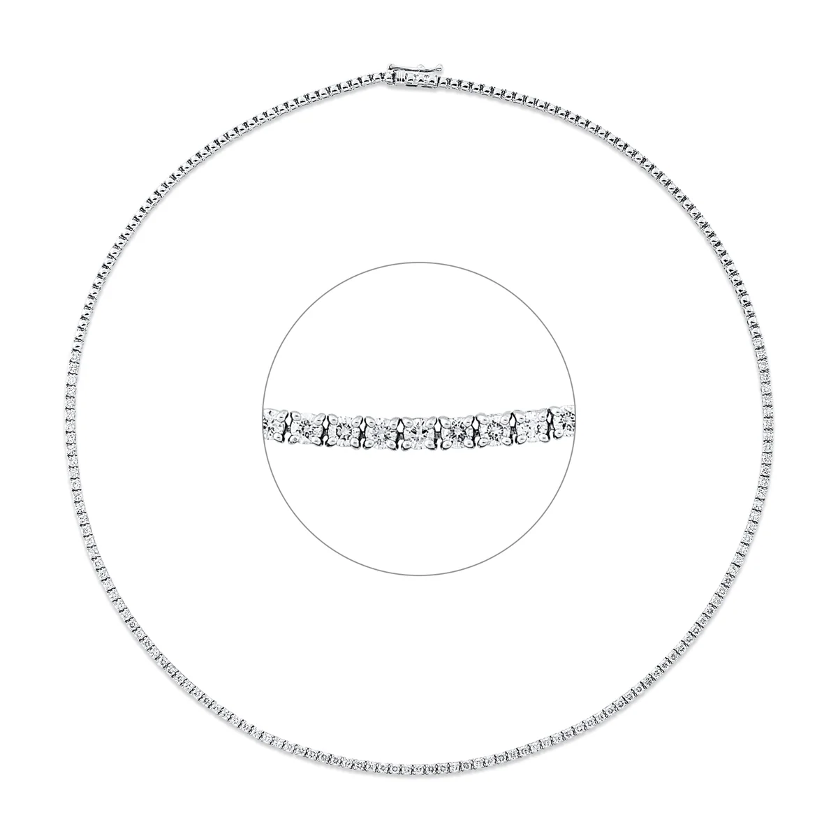 Tenniscollier Weissgold - 4Q680
