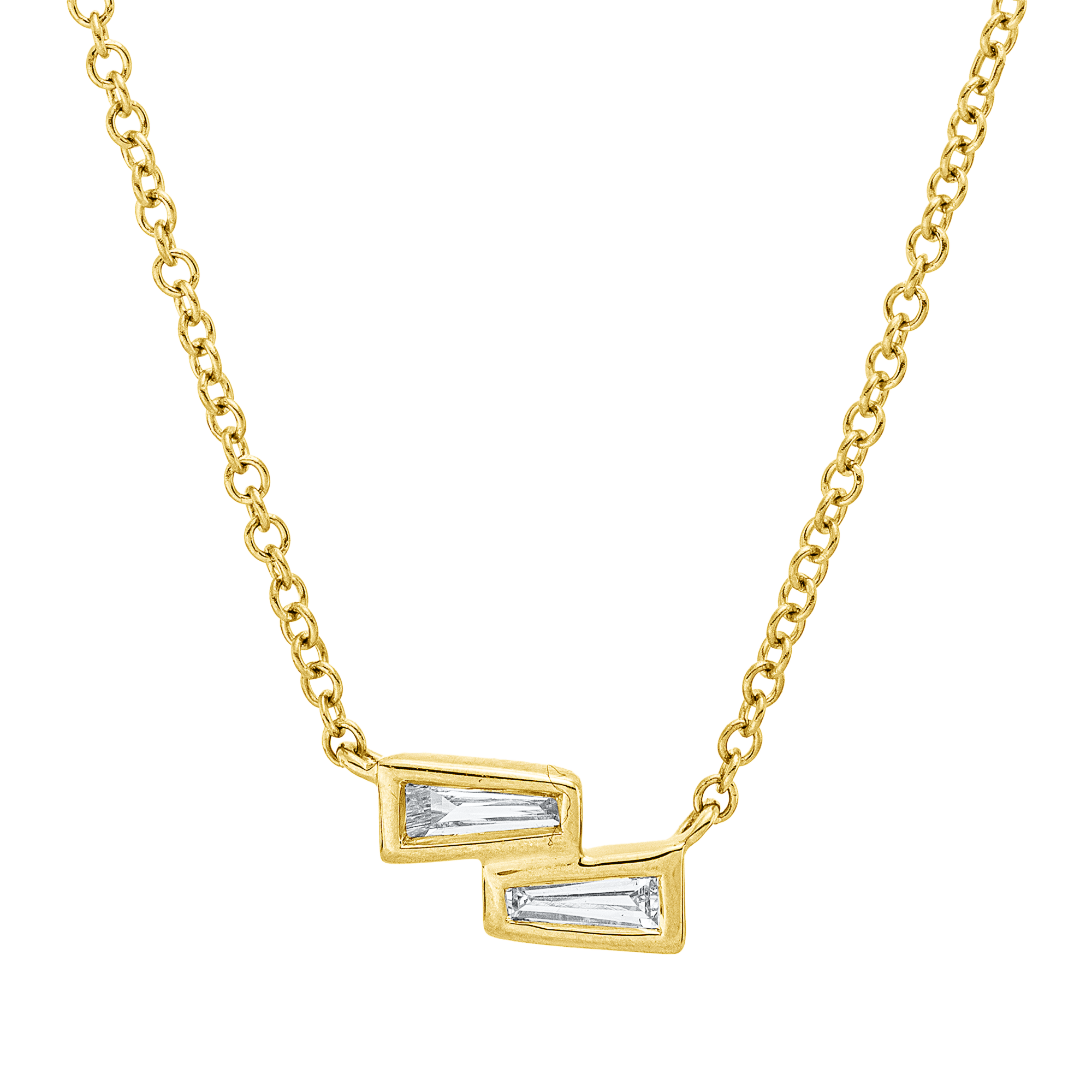 Collier 18 kt GG, mit ZÖ 39,3+40,6+42 cm