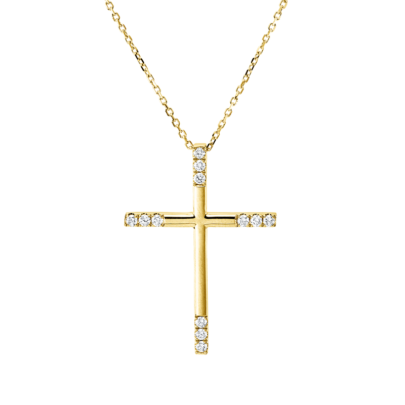 Collier CROIX (Gelbgold)