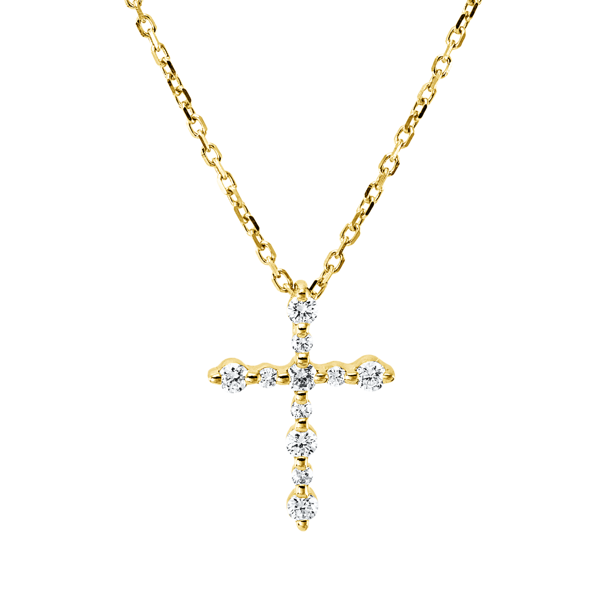 Collier 18 kt GG Kreuz