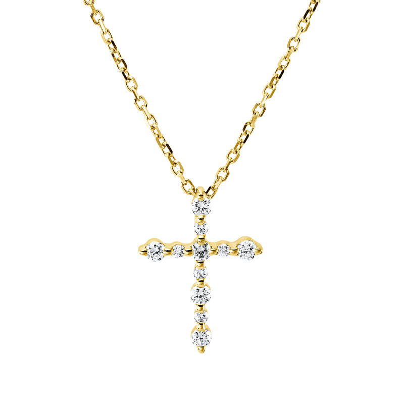 Collier CROIX (Gelbgold)