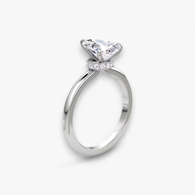 JOIE (Tropfen natürlicher Diamant Weissgold ohne Pave)