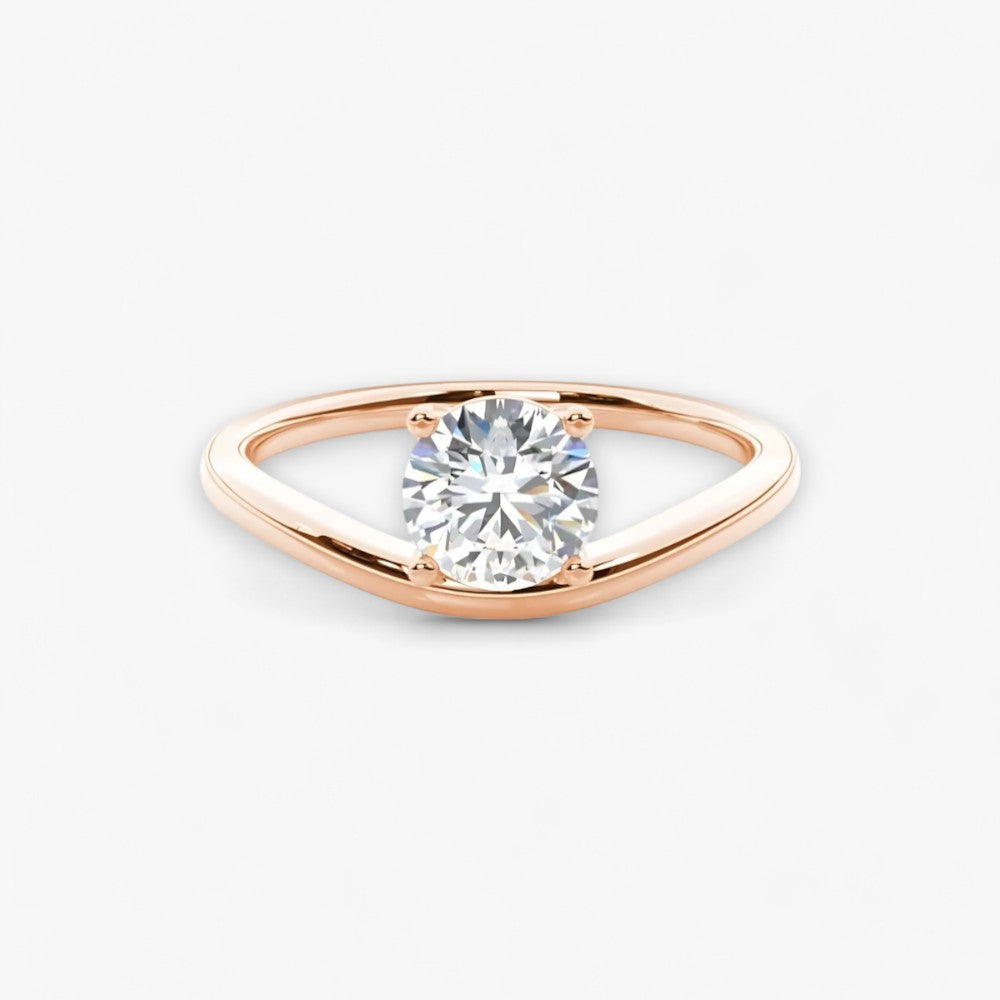 VIOCCI (Rund Rosegold natürlicher Diamant)