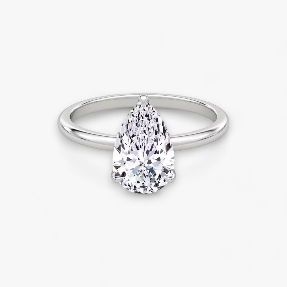 VITRA (Tropfen natürlicher Diamant Weissgold ohne Pave)