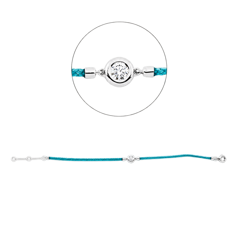 Armband AURA Turquoise (Weißgold)