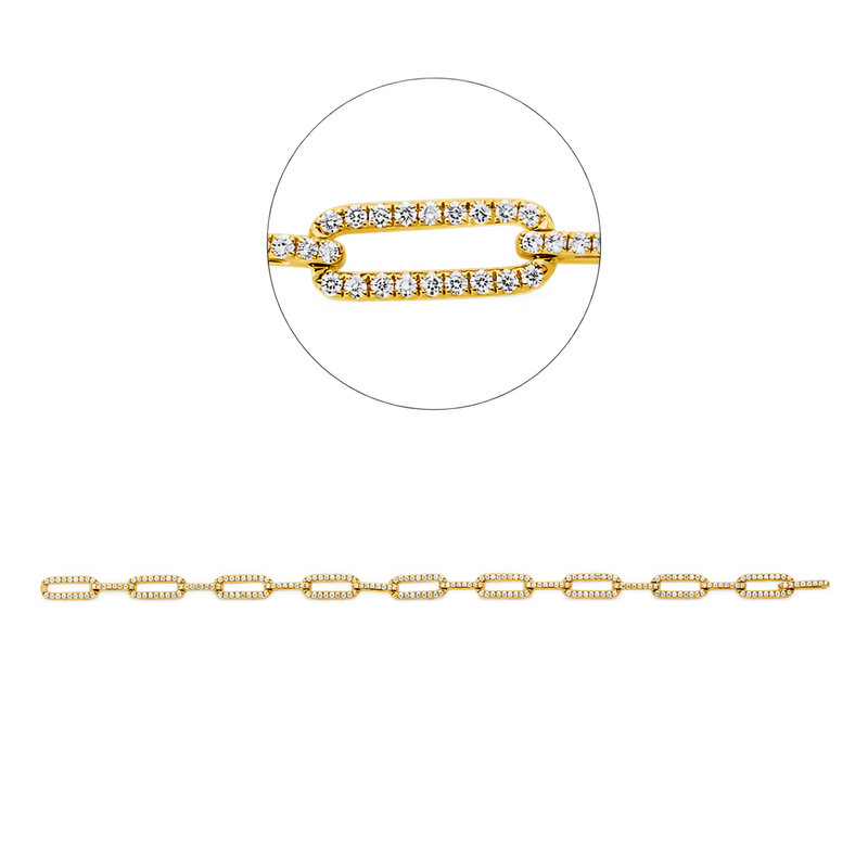 Armband ATTACHE in Gelbgold – Produktansicht | NÓIR Diamonds