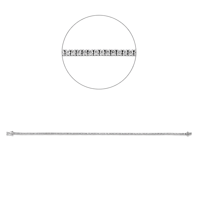 Tennisarmband RIVIÈRE in Weißgold – Produktansicht | NÓIR Diamonds