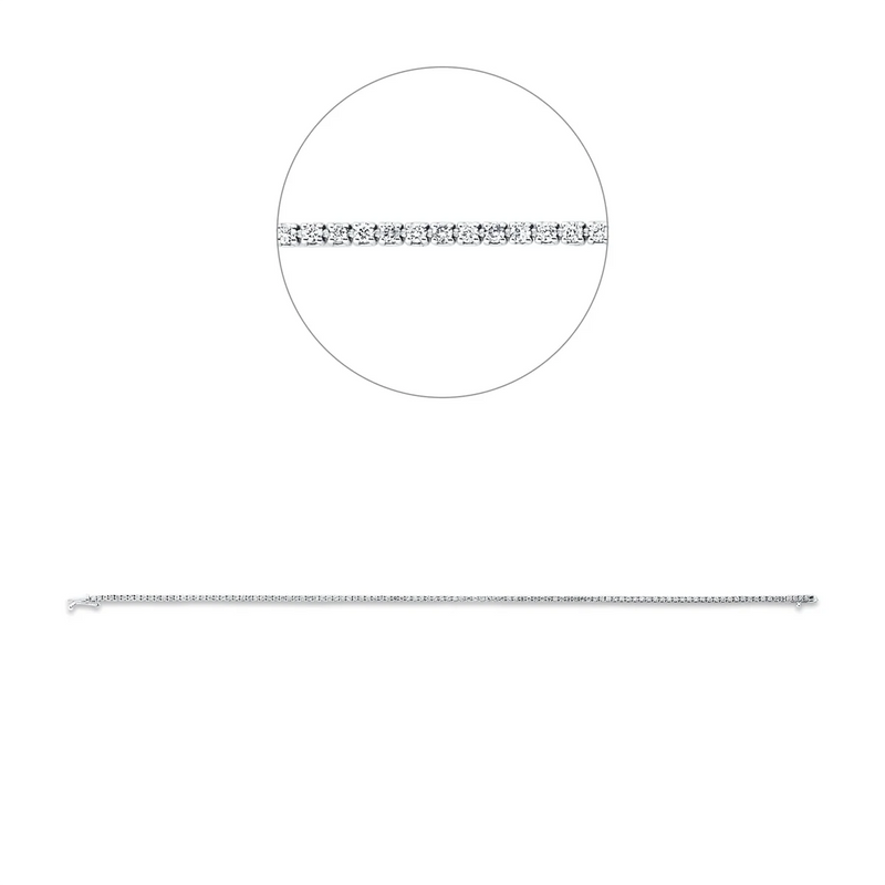Tennisarmband Weissgold - 5E843