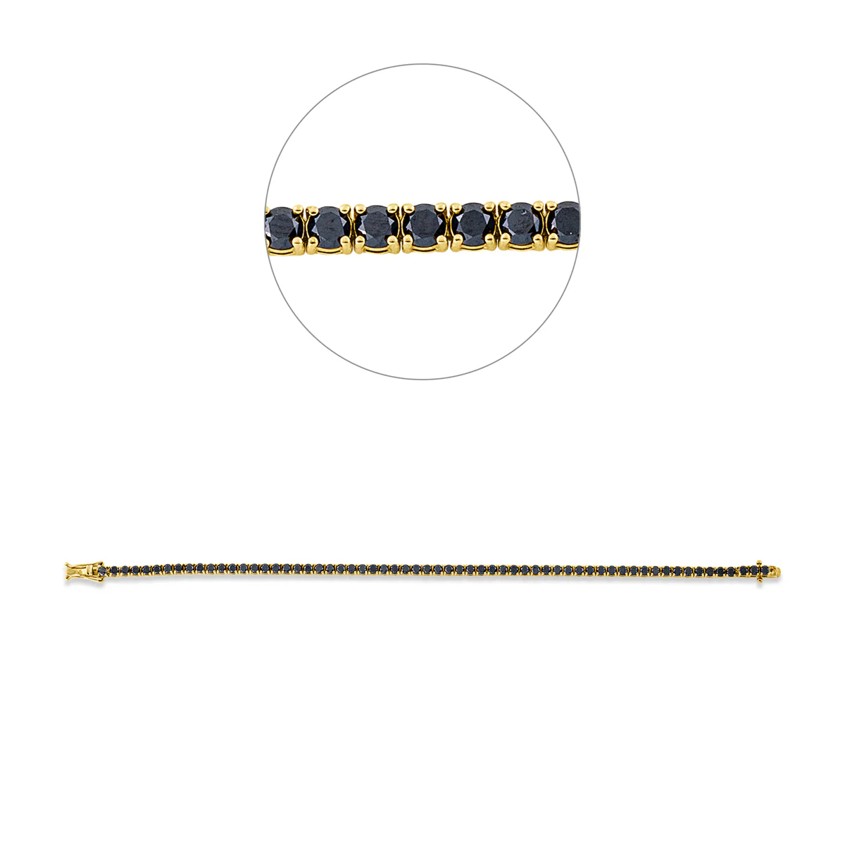 Tennisarmband Gelbgold - 5F355