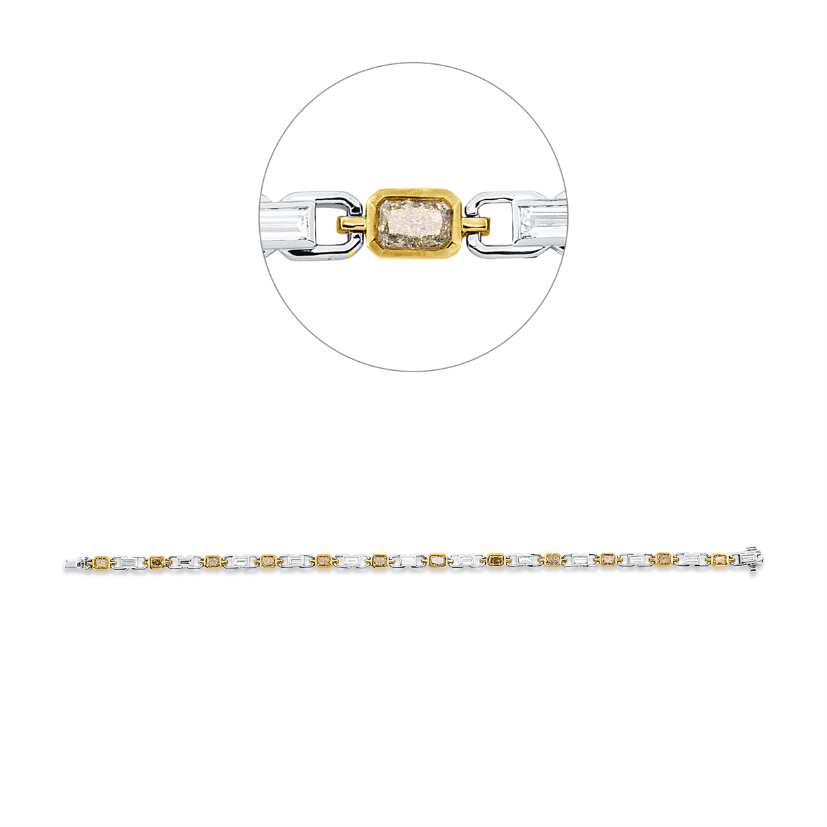 Armband Weißgold/Gelbgold - 5G657