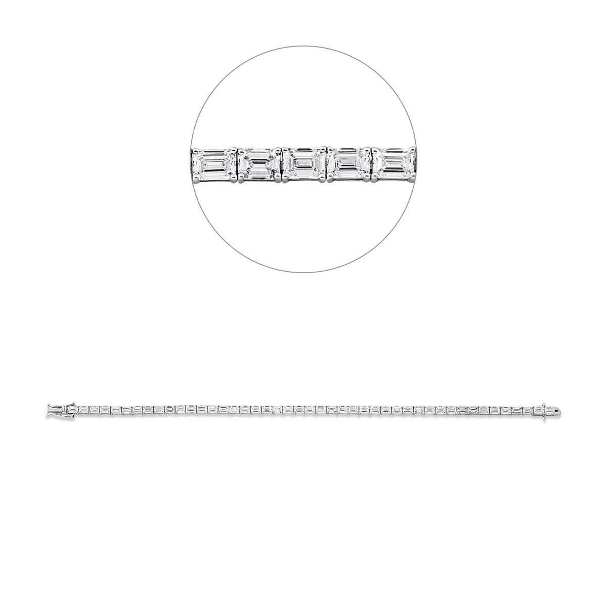 Tennisarmband Weissgold - 5G669
