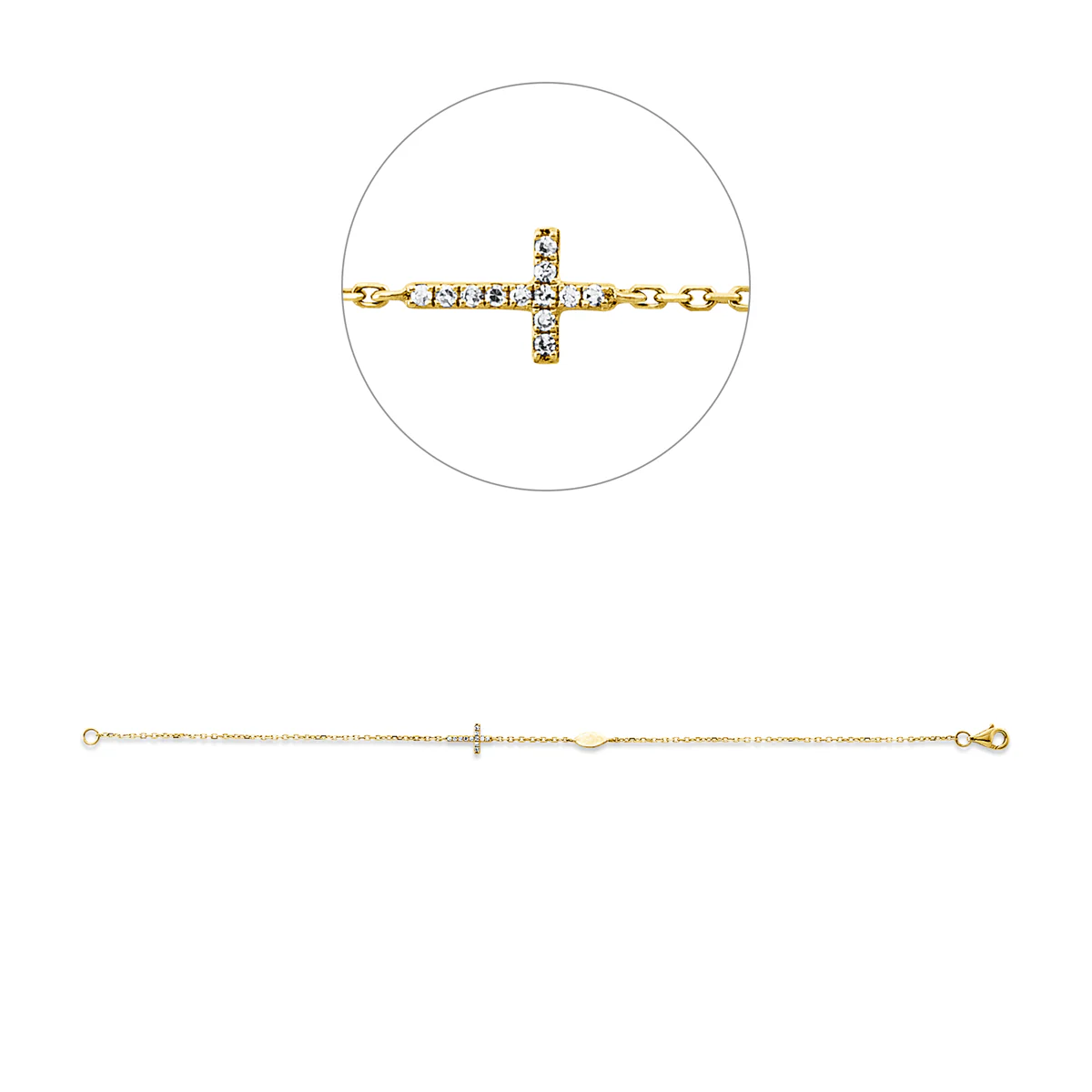 Modern Woman Armband Gelbgold - 5G745